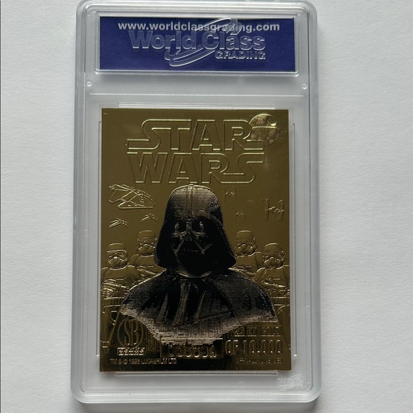 Star Wars Gold Darth Vader Collectible Card - Picture 2 of 6